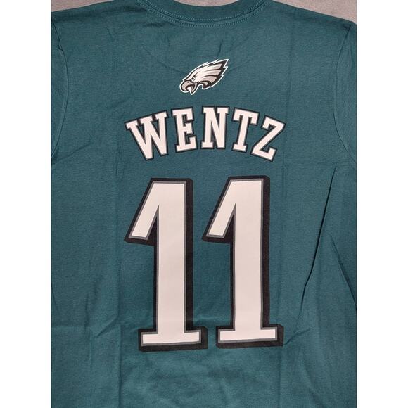 Carson Wentz #11 Philadelphia Eagles Football NFL Tee Youth‎ Medium - Picture 3 of 6